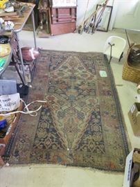 1880 rug in garage