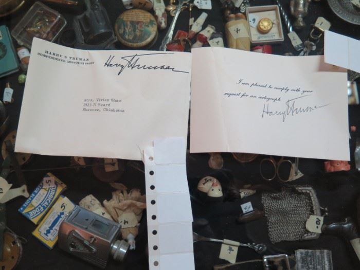 2 Harry Truman signatures