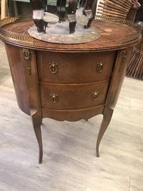 French Marquetry side dresser / night stand