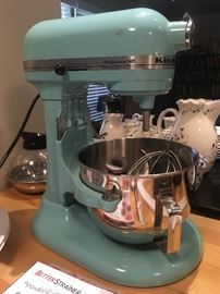 Turquoise Kitchenaid Professional mixer
