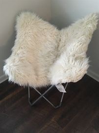 Faux Lamb side chair