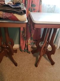 Matching Marble Top Tables