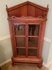 Rare Stick and Ball Corner Cabinet