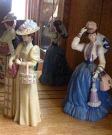  Collection of vintage lady figurines 
