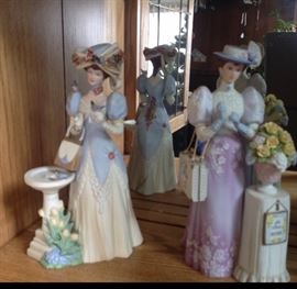 Collection of porcelain ladies