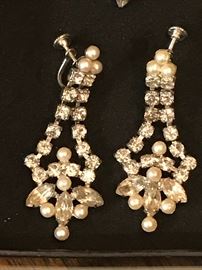 Costume jewelry - some vintage, some new - earrings