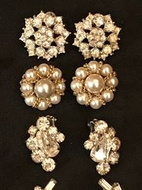 Costume jewelry - some vintage, some new - earrings