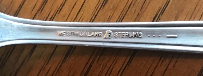 Westmoreland Sterling flatware set