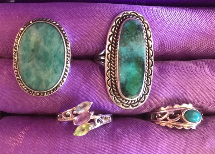 Sterling & Turquoise rings