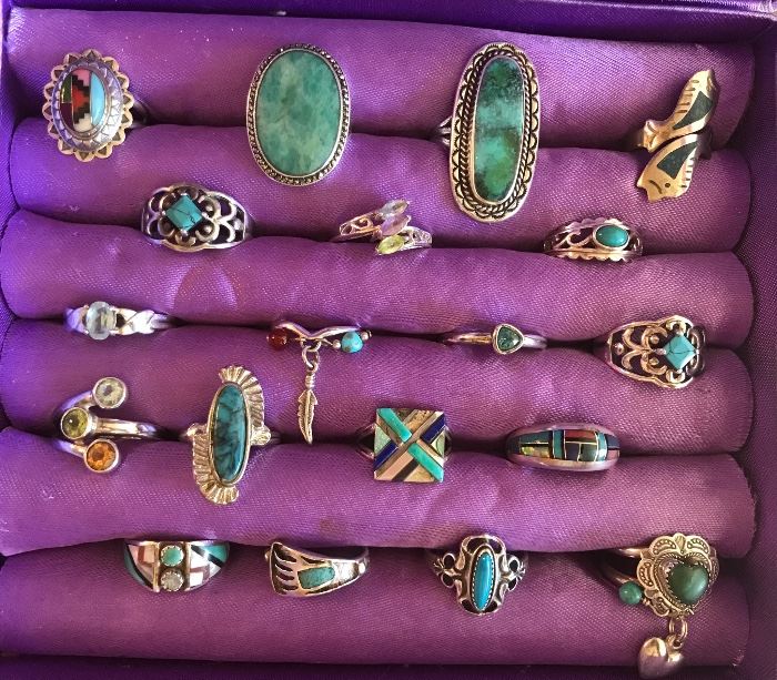 Sterling & Turquoise rings