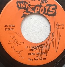 The Ink Spots 45 record - Signed
