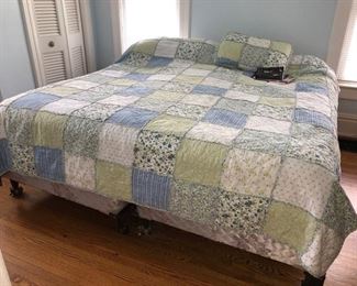 King mattress with split box spring (comforter NFS)