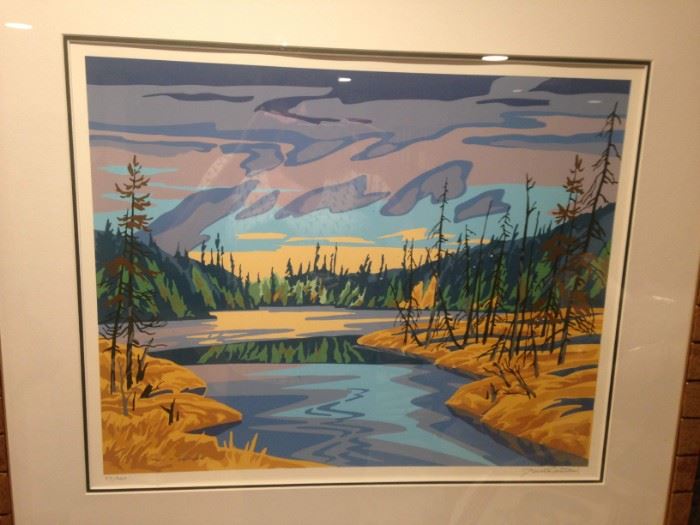 signed and number print by Paul Gauthier, Canadian Landscape Artist