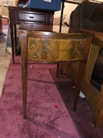 Another antique end table without a glass top!