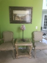 Beiege victorious table and two chairs $250:00