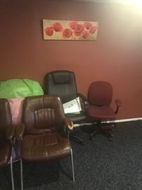 Leather chair $5:00 each