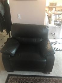 Leather chair $200:00 very compy