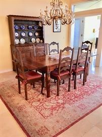 Dining Room Table - Hutch - Rug