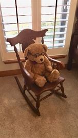 Child Rocking Chair - Stuffed Bear