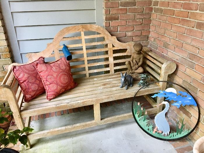 Wooden Bench - Garden Decor