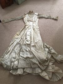 Fabulous Antique Wedding Dress. So much beautiful detail