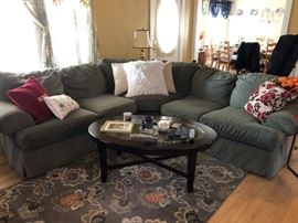Sectional Sofa, Coffee Table