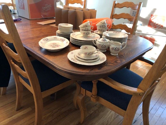 Dining Room Table w/ 8 Chairs, China