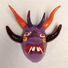 South American Paper Mache Devil Mask