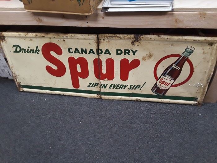 Vintage Canada Dry Spur Sign