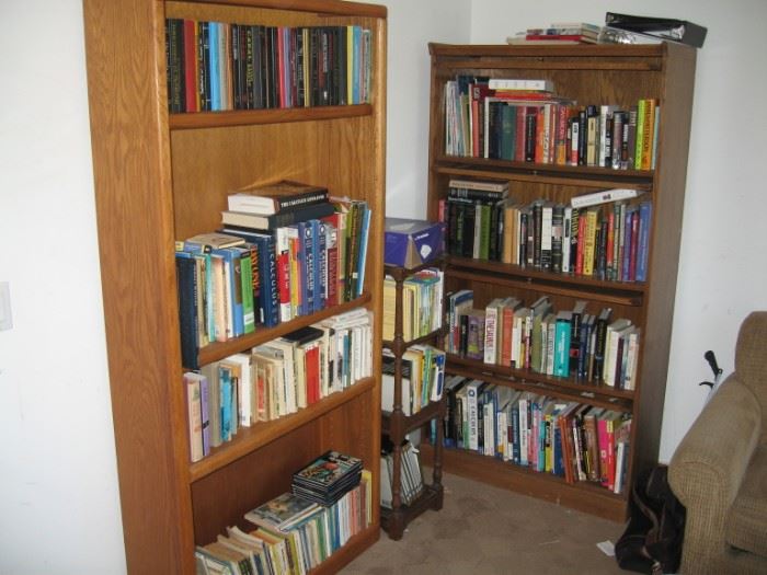 Books and Book Cases.