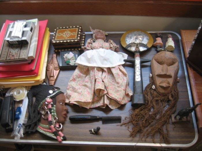 African American Art, Dolls, and hot comb.