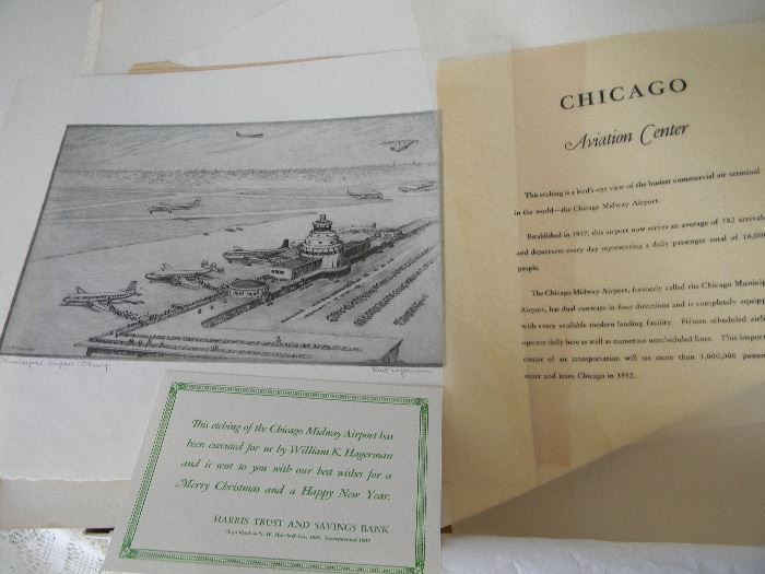 Municipal Airport Chicago (Midway) signed by Kent Hagerman