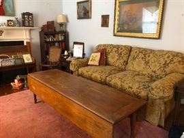 Unique and Antique Lane SOLID Wood Wooden Folding Sides Coffee Sofa Console Accent Table