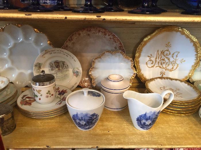 lovely antique and vintage china, tea serving porcelain