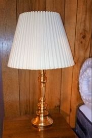a pair of brass Stiffel Lamps
