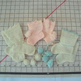 Hand Crochet Baby Booties
