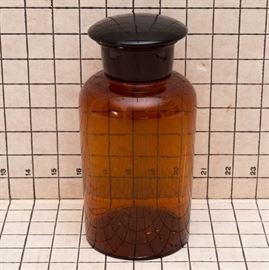 Amber Apothecary Jar