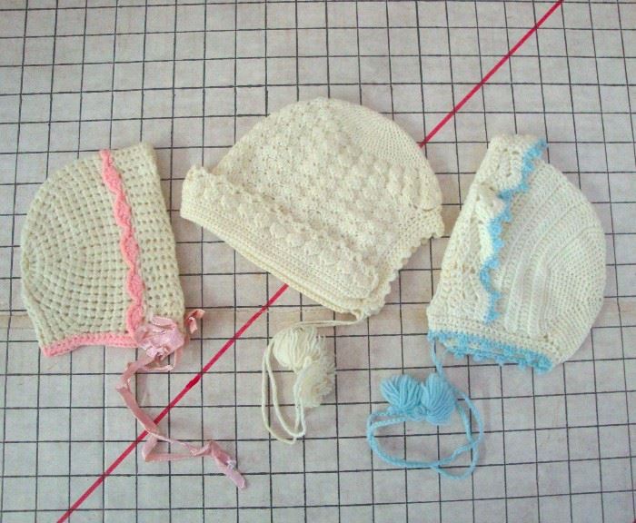 Hand Crochet Baby Caps