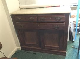 Marble Topped Buffet https://ctbids.com/#!/description/share/87969