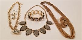 Gold Toned Costume Jewelry Trio https://ctbids.com/#!/description/share/89479