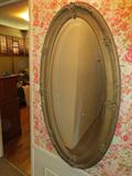 Antique hall mirror.