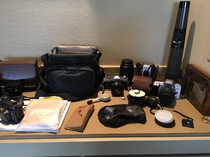Camera equipment:
 Sony, Minolta, Argoflex 