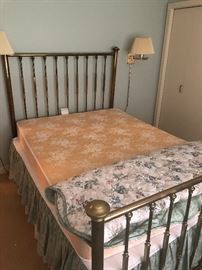 Brass full-size bed