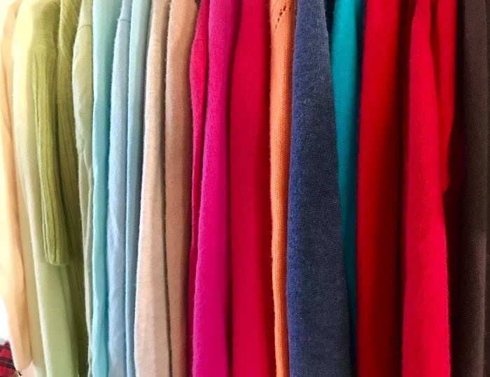 Cashmere for days! As of late Friday morning, we have 30 100% cashmere sweaters available! 