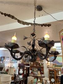 ITALIAN 5 ARM DECORATIVE CHANDELIER