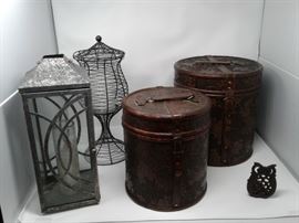 Leather Covered Storage and More