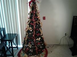 Spiral Wrapped Christmas Tree