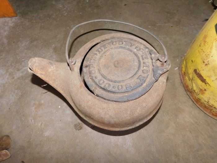 Early Cast Iron Kettle