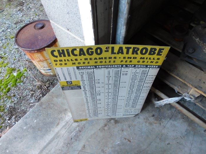 Chicago-Latrobe Tap Drill Metal Chart 