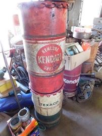 Old Kendall/Texaco Grease Barrels